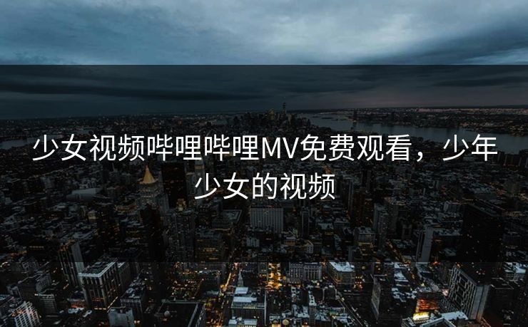 少女视频哔哩哔哩MV免费观看，少年少女的视频
